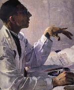 Nesterov Nikolai Stepanovich The Surgeon Doc. oil painting on canvas